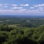A scenic view from the Blue Mounds State Park Bike Trail.
